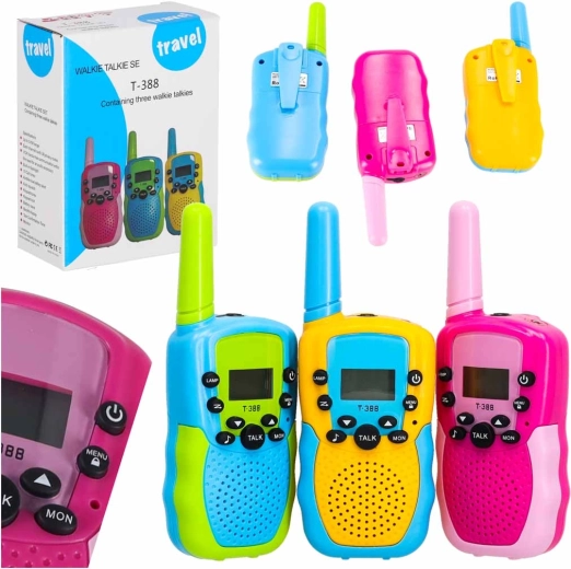 Walkietalkies voor kinderen – set van 3 stuks