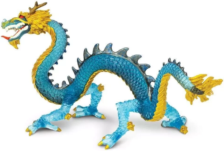 Safari Ltd. figuur blauwe kristallen draak - 1 stuk
