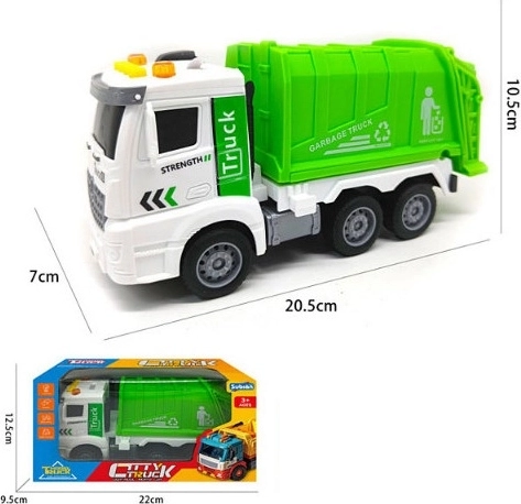 Vuilniswagen met licht- en geluidseffecten