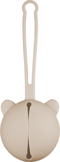 Oh,Poppy! Nola siliconen fopspeenhouder linen beige