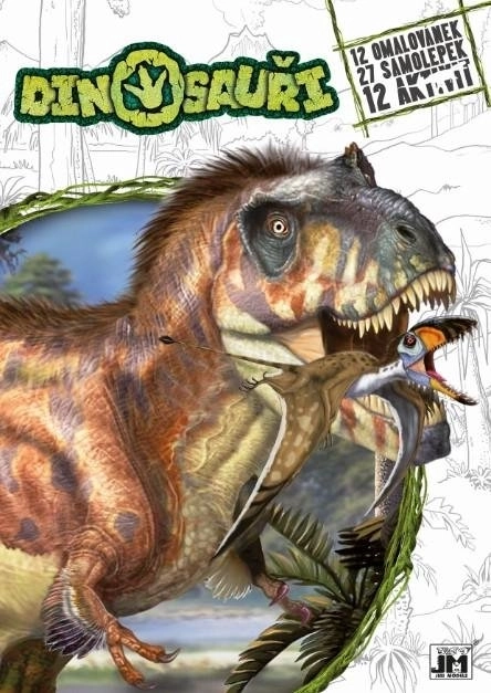 JIRI MODELS Kleurboek met stickers – dinosaurussen