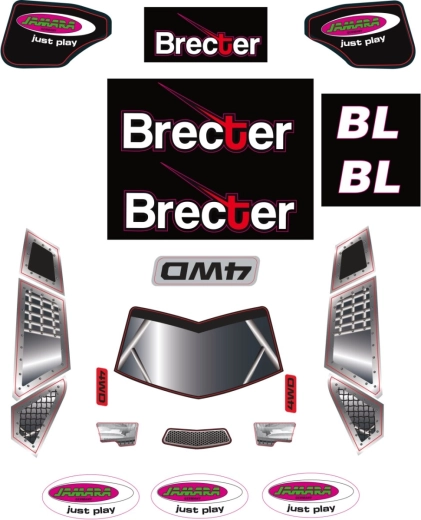 Set stickers Brecter - 1 stuk