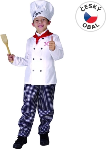 Kinderkostuum voor carnaval: kok 130–140 cm