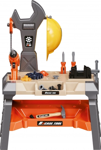 Kinderwerkbank met gereedschap met lichteffecten 51 × 29 × 71 cm