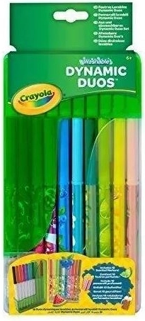 Crayola Dynamic Duos uitwasbare geurende en klassieke viltstiften - 20 stuks