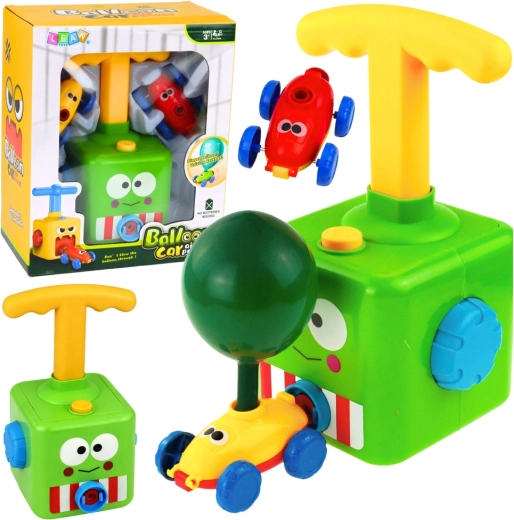 Ballonraket-autobaan – educatieve set voor kinderen Kikker