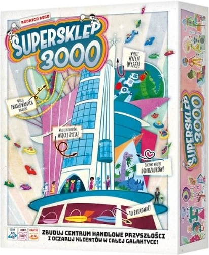 Rebel Supersklep 3000 – strategisch bordspel over het bouwen van een futuristisch winkelcentrum