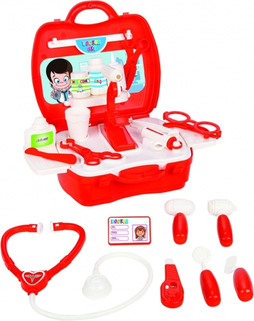 Doktersset in een draagbare koffer