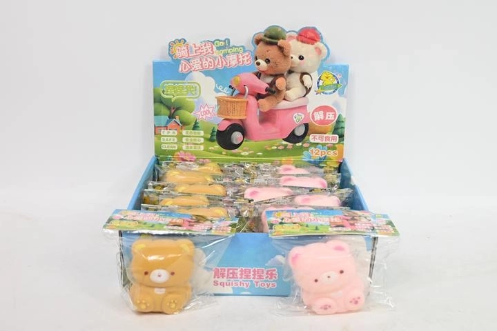 Antistress knijpbeertje – squishy (12 stuks in display)