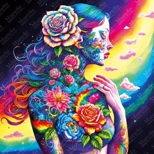 Puzzel Bloemengodin 1023 stukjes MAGNOLIA