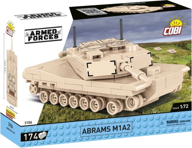 COBI Abrams M1A2 – bouwset tank 1:72 (174 stenen)