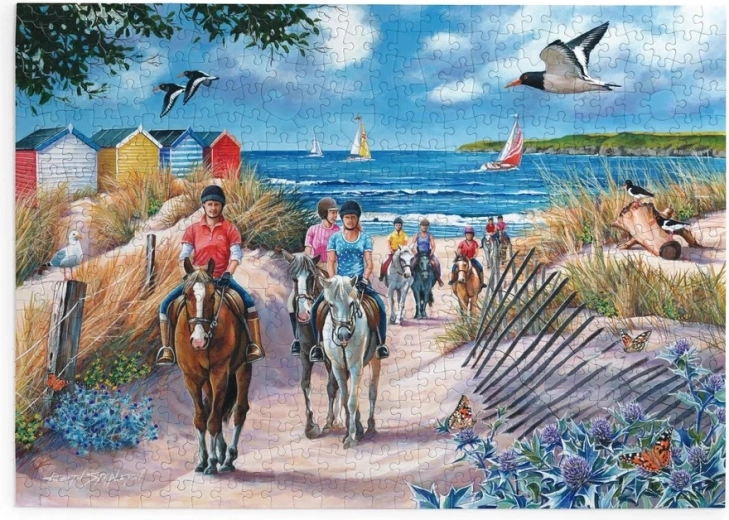 House of Puzzles Paardjes aan zee – puzzel met 500 extra grote stukjes