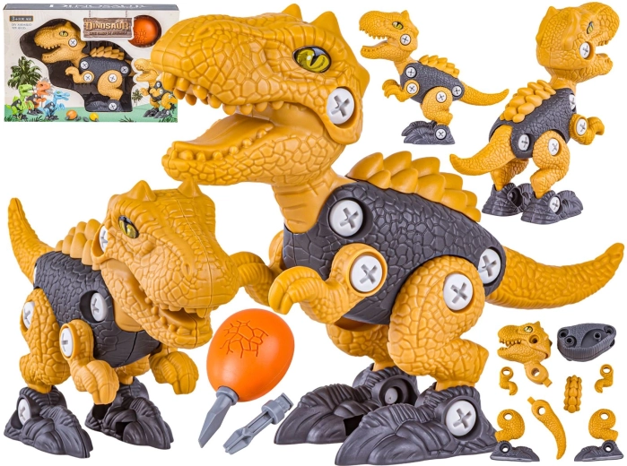 Constructiedinosaurus om vast en los te schroeven - 1 stuk