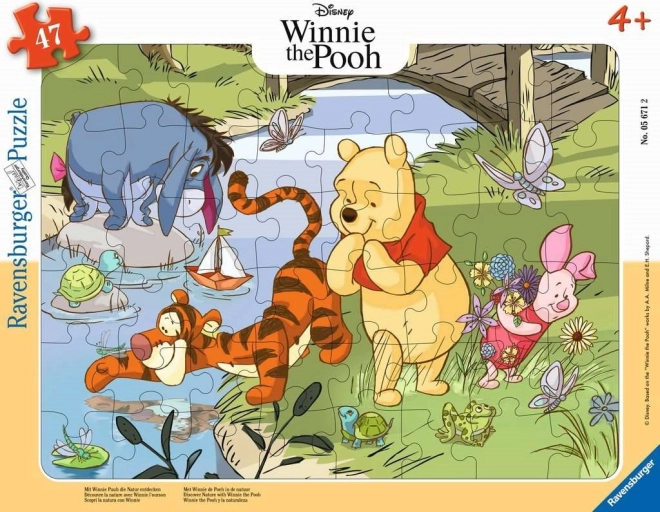 Winnie de Poeh ontdekt de natuur puzzel 47 stukjes