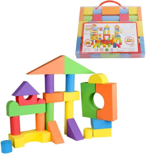 Baby Soft kleurrijke schuimblokken – bouwset 38 stuks