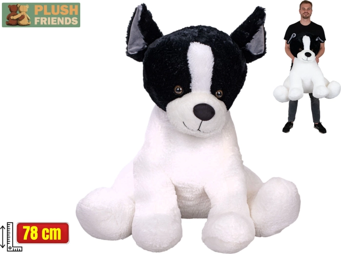 Plush Friends Franse bulldog pluche 78 cm