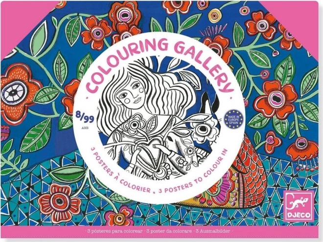 DJECO Kleurposter bloemen