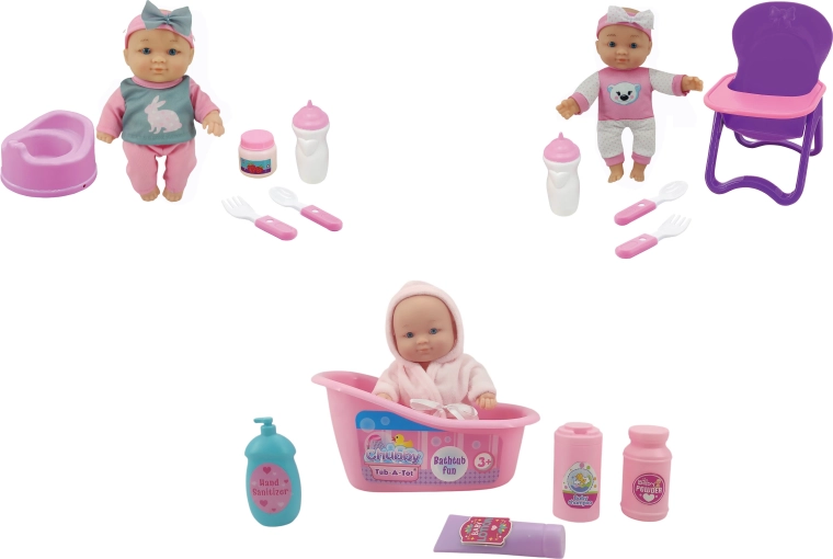 Pop met accessoires 19 cm - 1 stuk