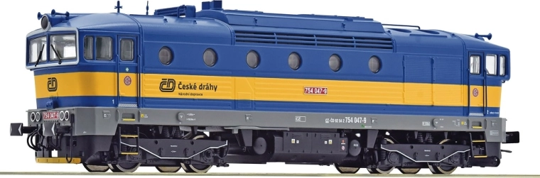 Roco diesellocomotief ČD 754 047 “Brejlovec” H0