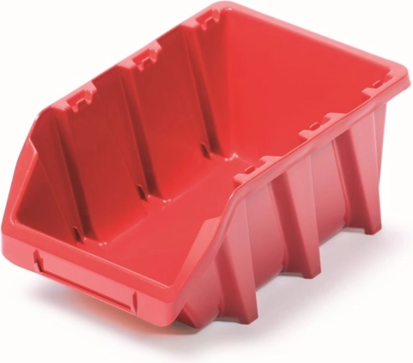 kunststof stapelbare bak BINEER LONG 25 × 16 × 11 cm, rood