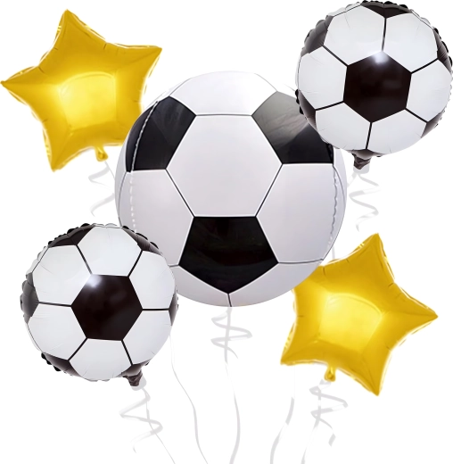 Set voetbalballonnen – 5 stuks