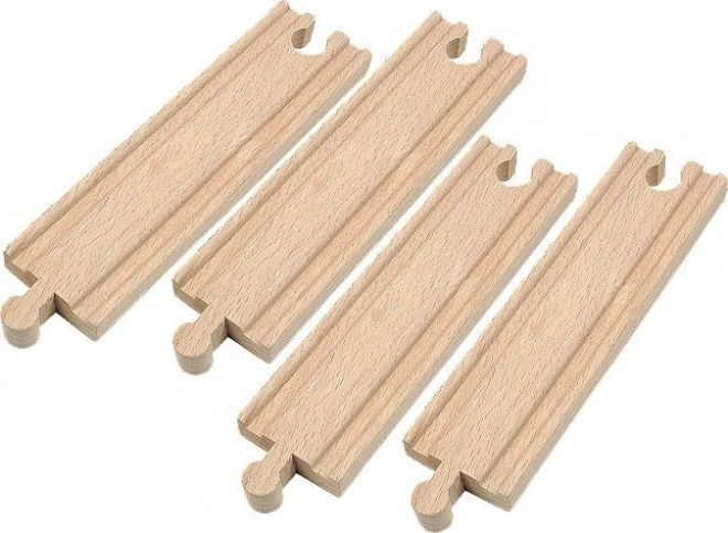 Middelgrote rails voor treinbaan 16 cm
