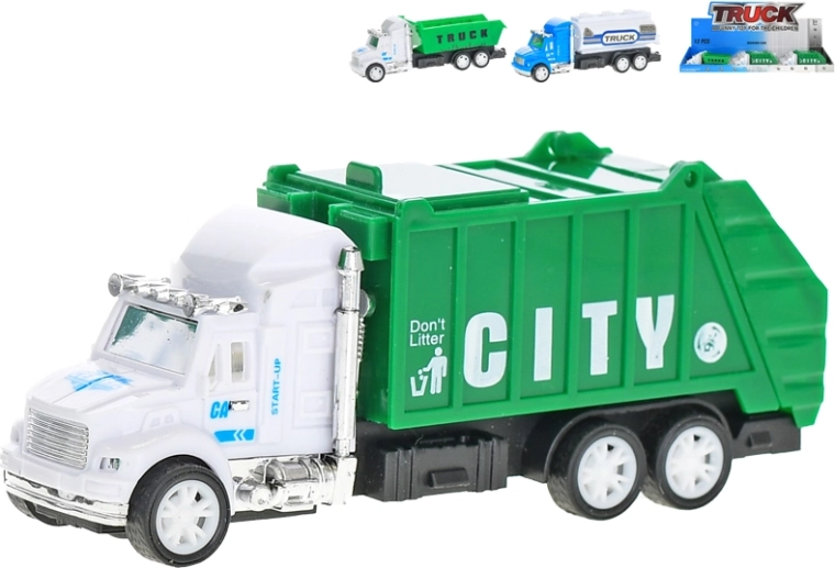 Frictiewagen 12,5 cm – kipper, vuilniswagen, tankwagen