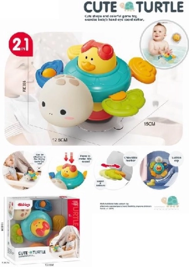 Sensorische schildpad met draaibare eend