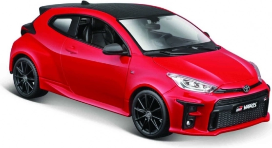 Metalen model Toyota Yaris 2021 rood 1/24