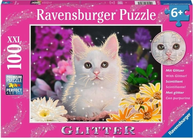 Ravensburger glinsterende puzzel Kat XXL 100 stukjes