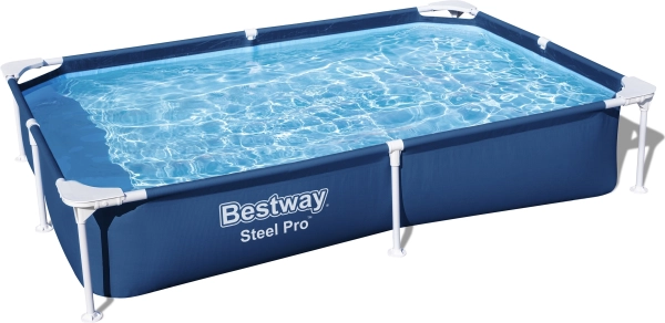 SplashJr Steel Pro 221x150x43 BESTWAY Framezwembad + reparatieset