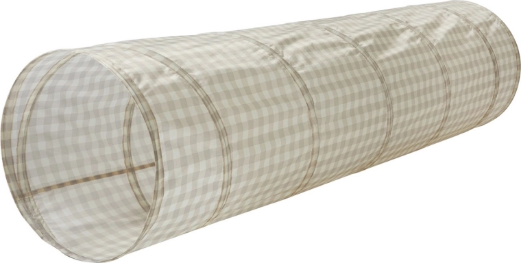 3 sprouts kinderlijke speeltunnel recycled gingham beige - 1 stuk
