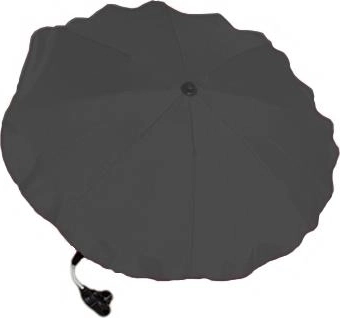 Kinderwagenparasol grafiet met universele houder