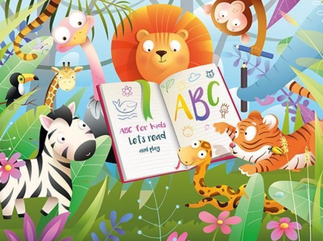 Houten puzzel Bos-school 100 stukjes