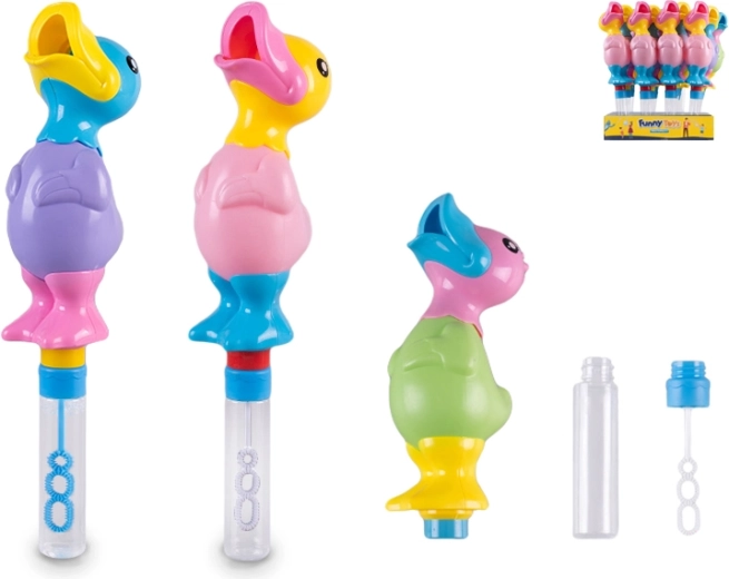 Bellenblaas met piepende eend 30 cm