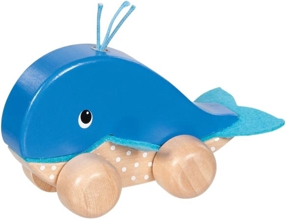 Goki walvis Finnie op wieltjes