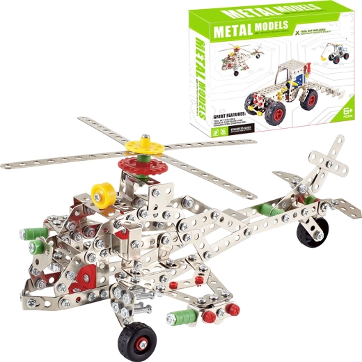 Metalen bouwset helikopter 361 onderdelen