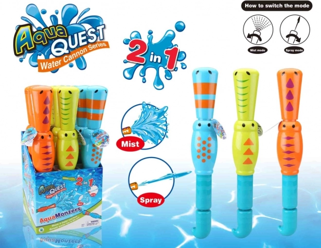 Waterkanon met monsters, 55 cm
