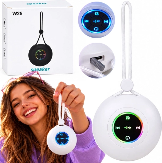 Draagbare Bluetooth-luidspreker met ophanglus en RGB-verlichting