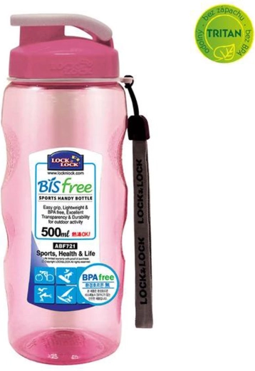 Bisfree waterfles 500 ml roze