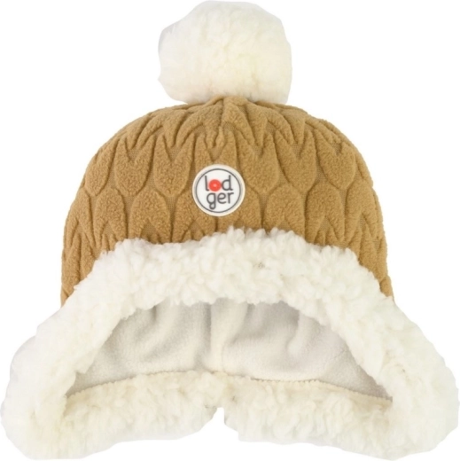 Lodger fleece muts Hatter empire dark honey 1–2 jaar