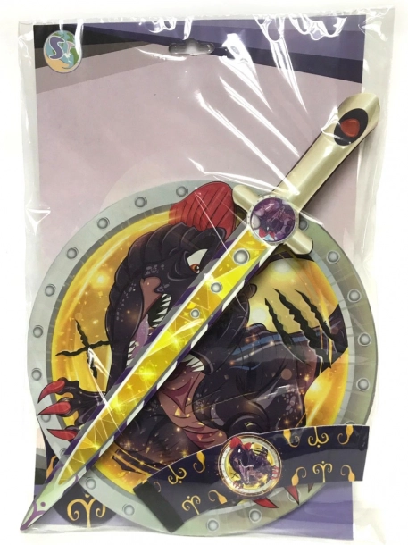 Schuimzwaard en schild D‑Rex voor kinderen