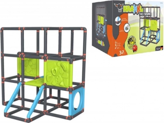 Grote buitenspeeltoestel KRAXXL – modulaire klimconstructie