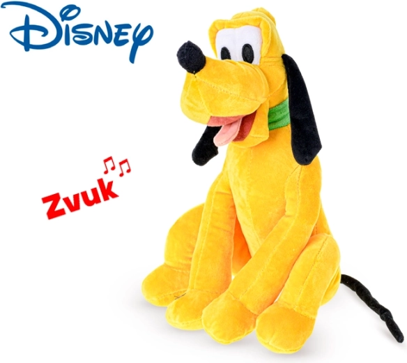 Disney Pluto pluchen hond 30 cm met geluiden, zittend