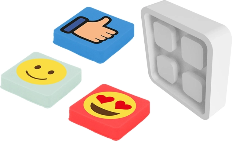 Pixie Crew reflecterende emoji-badge