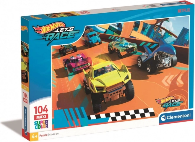 Puzzel 104 maxi Hot Wheels – Clementoni