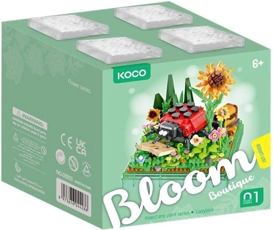 KOCO bouwset lieveheersbeestje in de weide 659 stukjes - 1 stuk