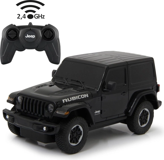 Jamara Jeep Wrangler JL RC-auto 1:24 zwart 2,4 GHz