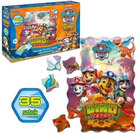 Paw Patrol Dino Rescue magnetische set 35 stuks