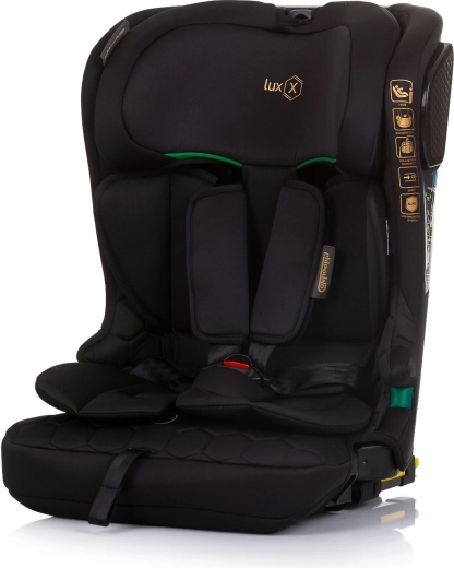 Autostoeltje i-Size 76–150 cm met Isofix CHIPOLINO Lux X – Obsidiaan